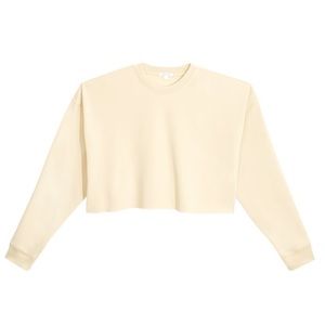 WeWoreWhat Cropped Sweatshirt - Khaki